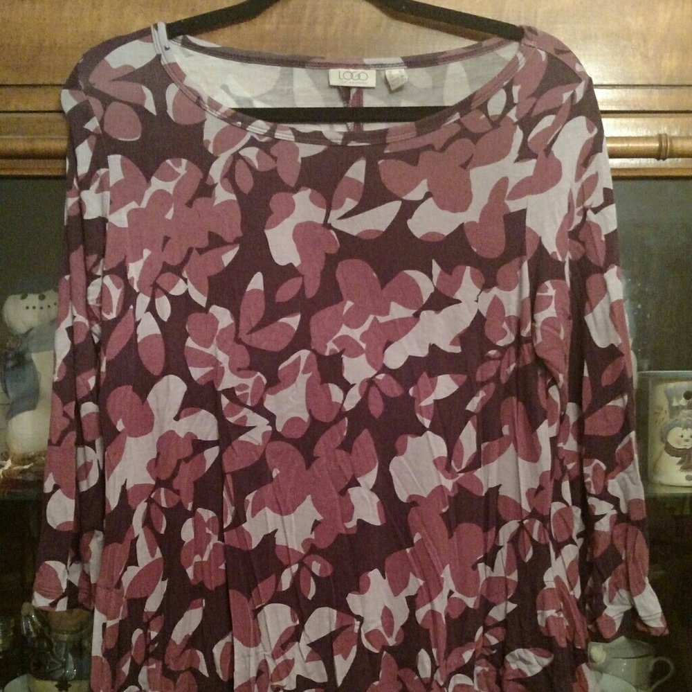 Camo print long sleeve shirt